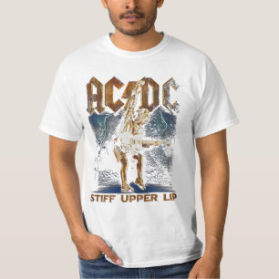 T-shirts clignotement supérieur raide acdc avec
