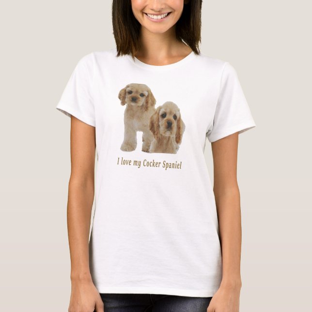 T-shirts Cocker spaniel (Devant)