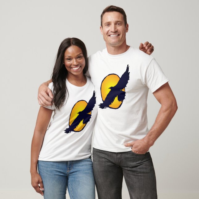 T-Shirts d'aigle en flammes - Tee d'aigle à chaume (Unisexe)