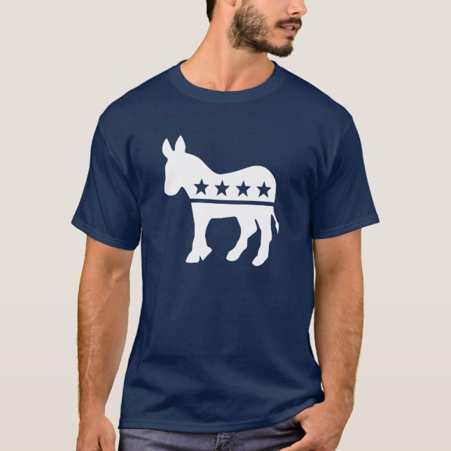 T-shirts d'âne de Démocrate (Devant)