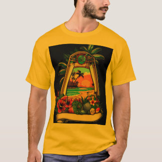 T-shirts d'art de tatouage de plage inspirés par J