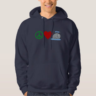 T-shirts de baleines d'amour de paix, tasses de