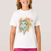 T-shirts de base pour filles - Sloth