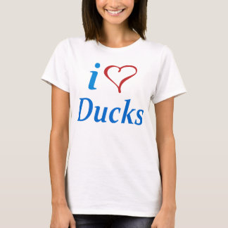 T-shirts de canards - canards de coeur d'I