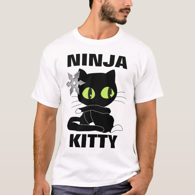 T-shirts de CAT de NINJA KITTY (Devant)