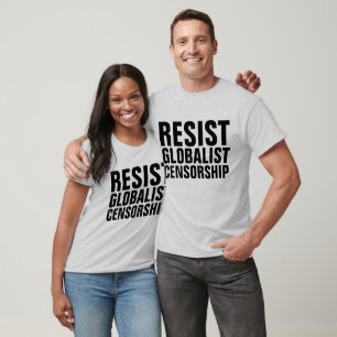 T-shirts DE CENSURE, RÉSISTER À LA CENSURE GLOBALI