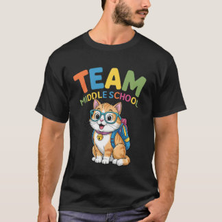 T-shirts de chat Retour à l'école Équipe Garçons C