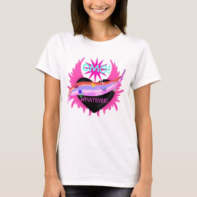 T-shirts de chemise OMG Quoi que ce soit (Devant)