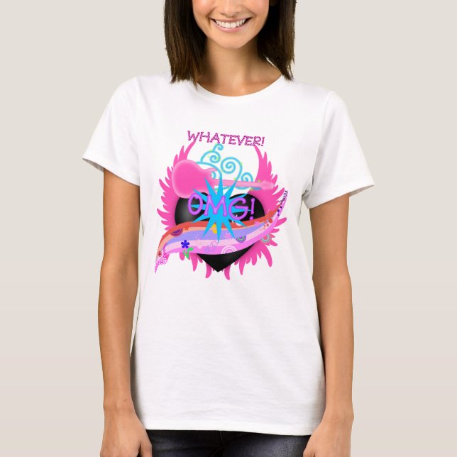 T-shirts de chemise OMG Quoi que ce soit (Devant)