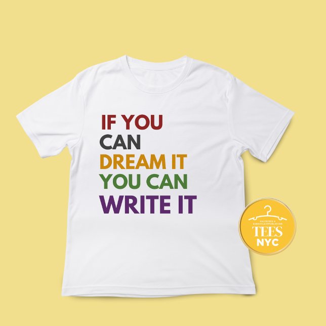 T-shirts de citation de l'écrivain Automne Couleur (Créateur téléchargé)