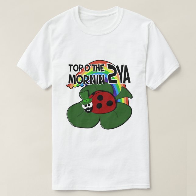 T-shirts de coccinelle du jour de St Patrick (Design devant)
