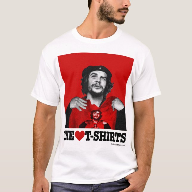 T-shirts de coeur de Che (Devant)