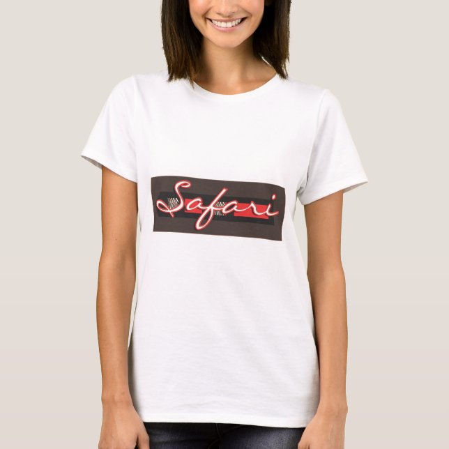 T-shirts de conception de zèbre de safari pour les (Devant)
