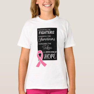 T-shirts de conscience de cancer du sein