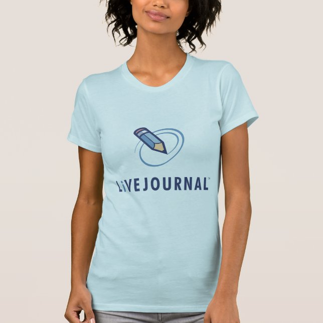 T-shirts de dames (verticale de logo) (Devant)