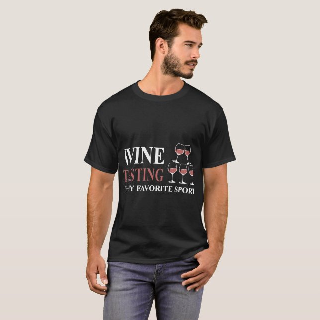 t-shirts de dégustation de vin (Devant entier)