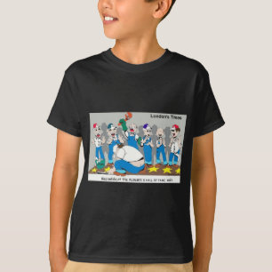 T-shirts de dessin animé du Times de Londres