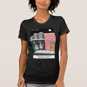 T-shirts de dessins humoristiques du Times de Lond