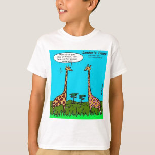 T-shirts de dessins humoristiques du Times de Lond