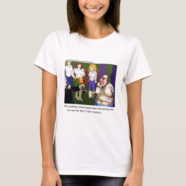 T-shirts de dessins humoristiques du Times de Lond (Devant)