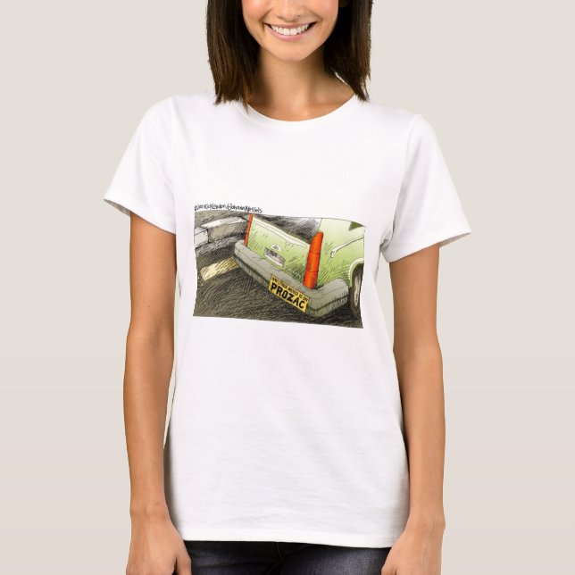 T-shirts de dessins humoristiques du Times de Lond (Devant)