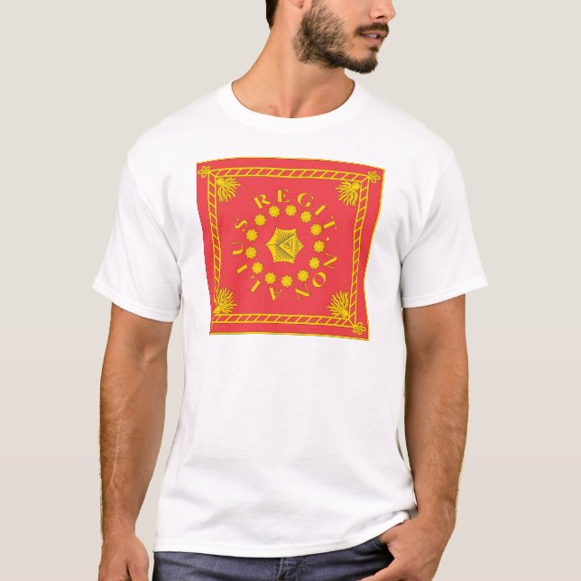T-shirts de drapeau de la légion de Pulaski (Devant)