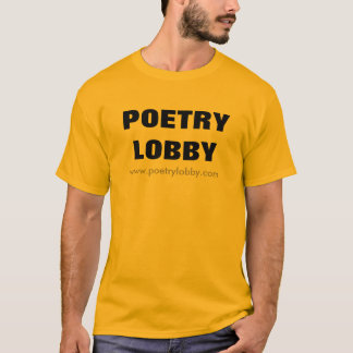 T-shirts de fonctionnaire de lobby de poésie