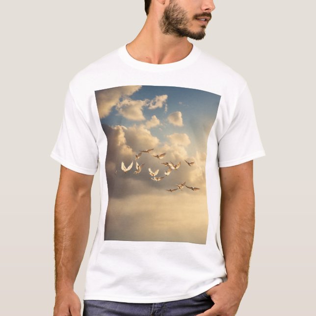 T-Shirts de Formation de Pélican - Tourner au-dess (Devant)