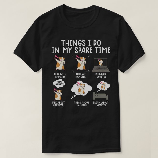 t-shirts de hamster pour femmes hammy mignon amour (Design devant)