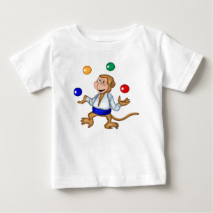 T-shirts de jonglerie de singe