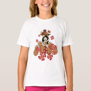 T-shirts de la fillette Pineapple Luau