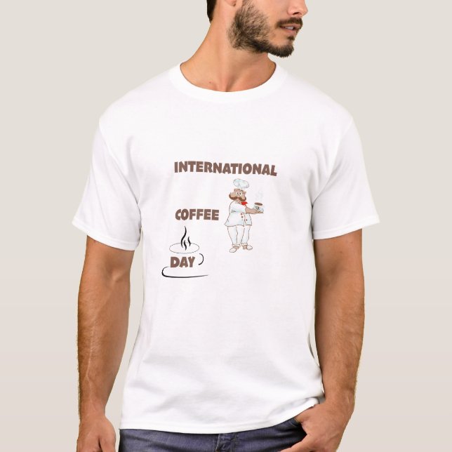 T-shirts de la journée internationale du café (Devant)