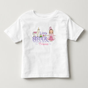 T-shirts de la princesse Unicorn Little Sister