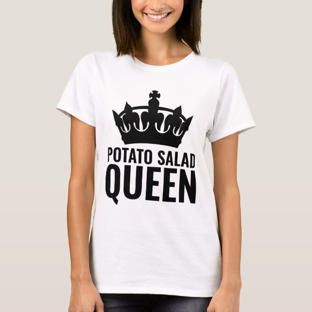 T-SHIRTS DE LA REINE DE LA POMME DE TERRE (Devant)