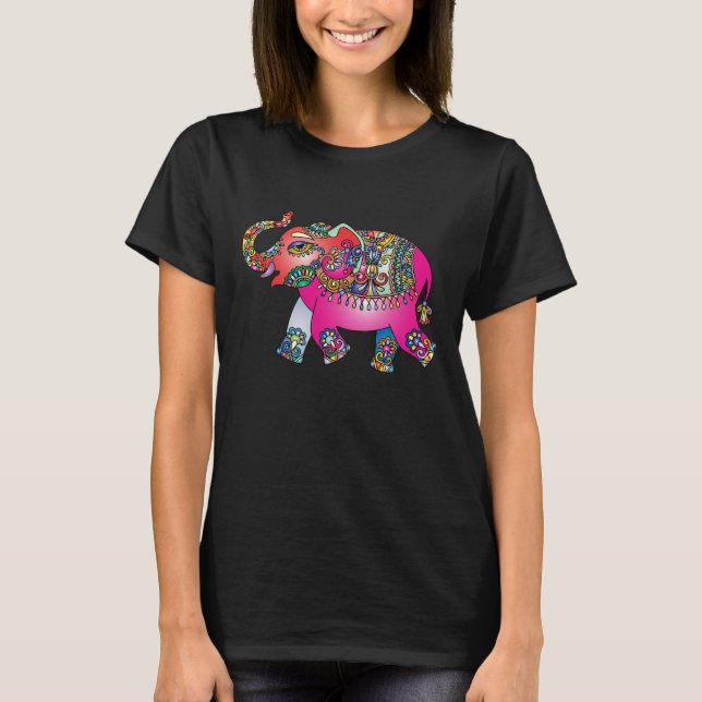 T-SHIRTS DE L'ÉLÉPHANT INDE (Devant)