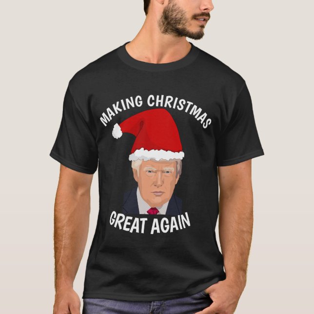 T-shirts DE NOËL DE DONALD TRUMP FUNNY (Devant)