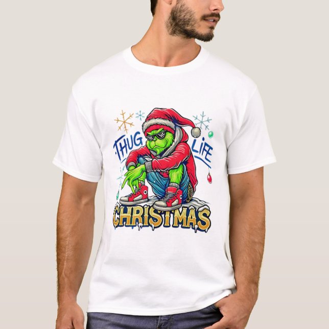 T-shirts de Noël de Thug (Devant)