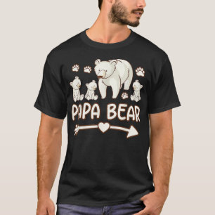 t-shirts de papa ours pour pères, mens 3 cubs t sh