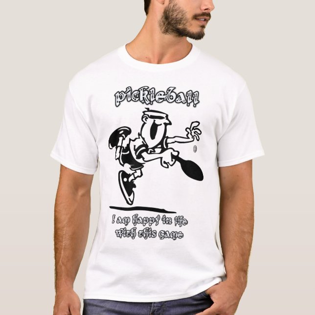 T-shirts de Pickleball drôles idées de joueurs de  (Devant)