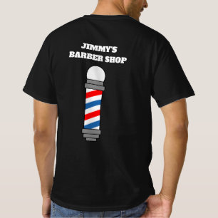 T-shirts de poteau de salon de coiffure pour coiff
