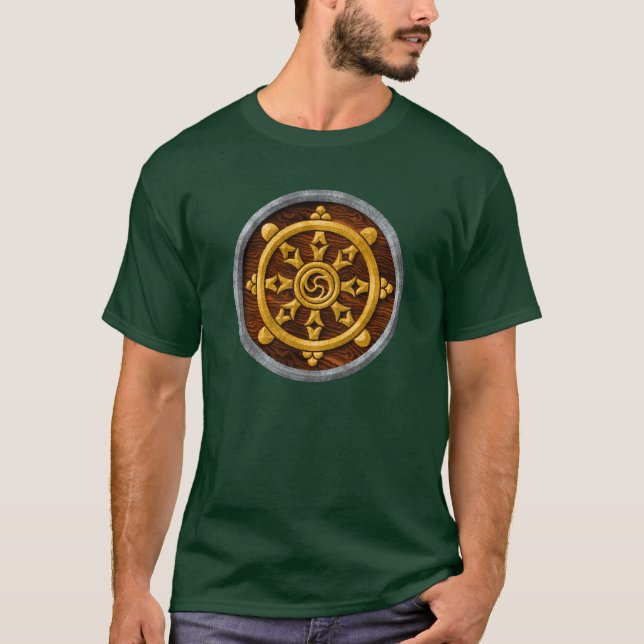 T-shirts de roue de Dharma (Devant)