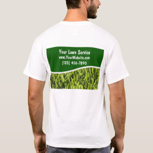 T-shirts de service de pelouse