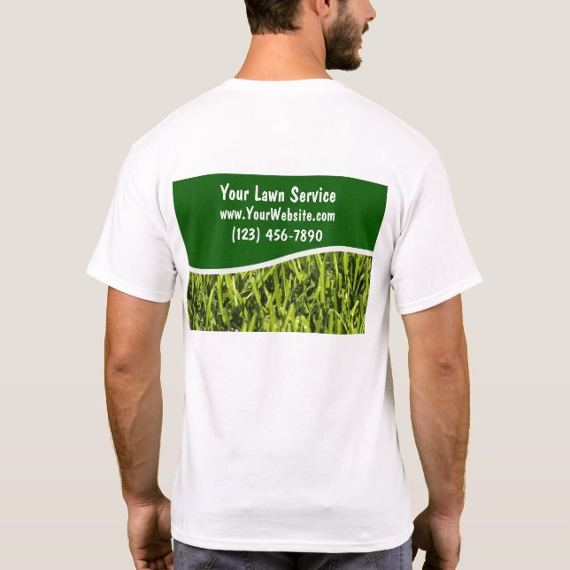 T-shirts de service de pelouse (Dos)