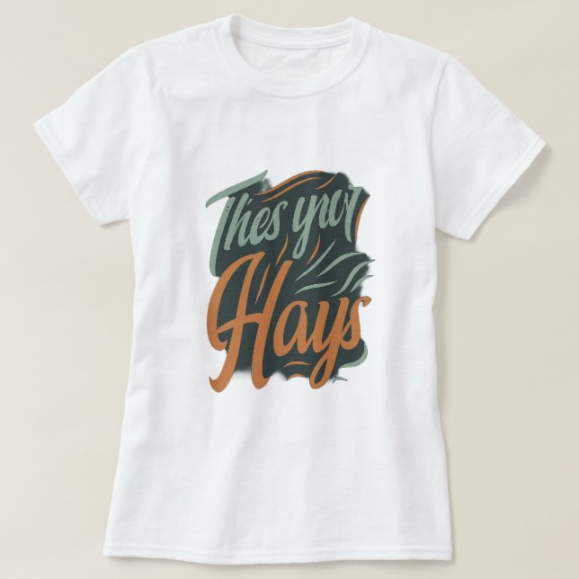 T-shirts de typographie dynamique (Design devant)