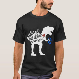 T-shirts de voiture de saurus de chauffeur