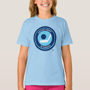 T-shirts des filles rétro de la nuit de hockey