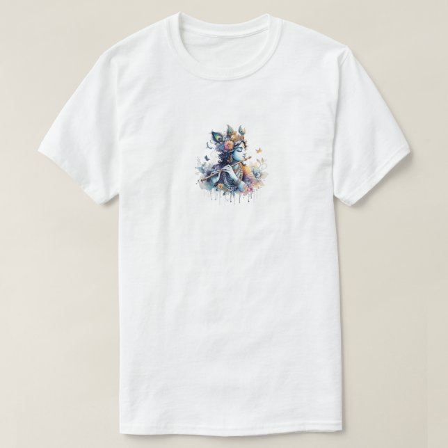 T-shirts design Lord Krishna pour hommes (Design devant)