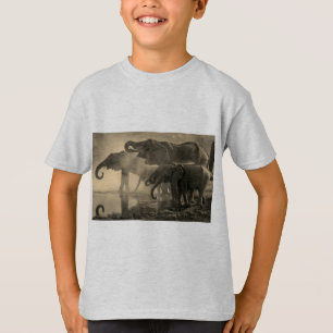 T-shirts d'habillement/éléphant d'enfants