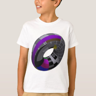 T-shirts d'humour de geek, tube de carte d'essai