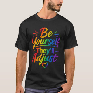 T-shirts Drapeau Arc-en-ciel Sois Toi-même